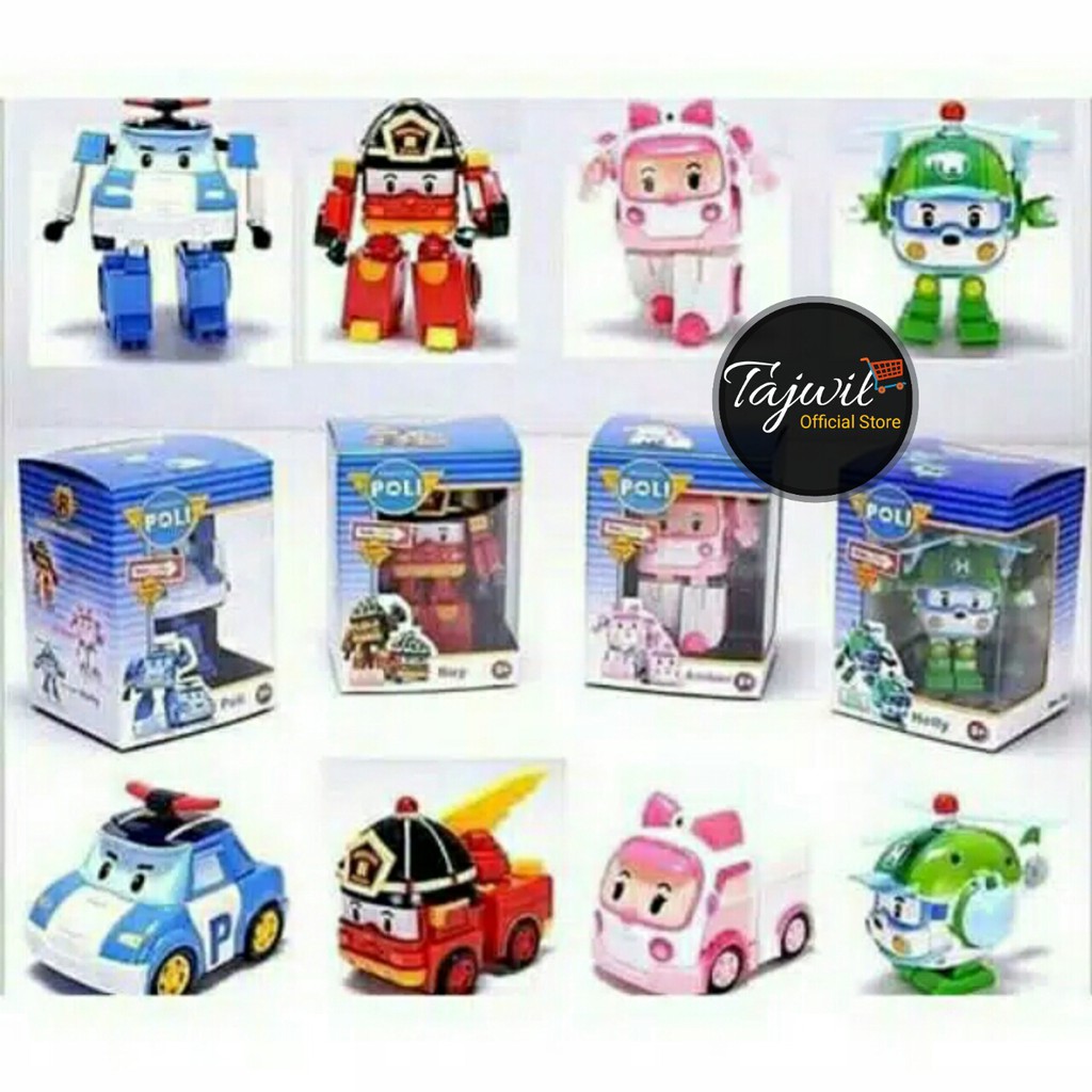 Robocar poli satu set 4pcs