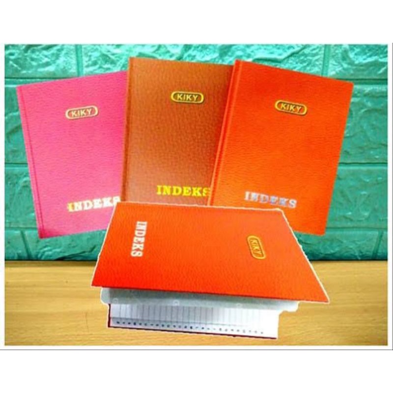 

KIKY INDEX HARDCOVER BOOK BUKU INDEKS HURUF ABJAD ANGKA KWARTO FOLIO