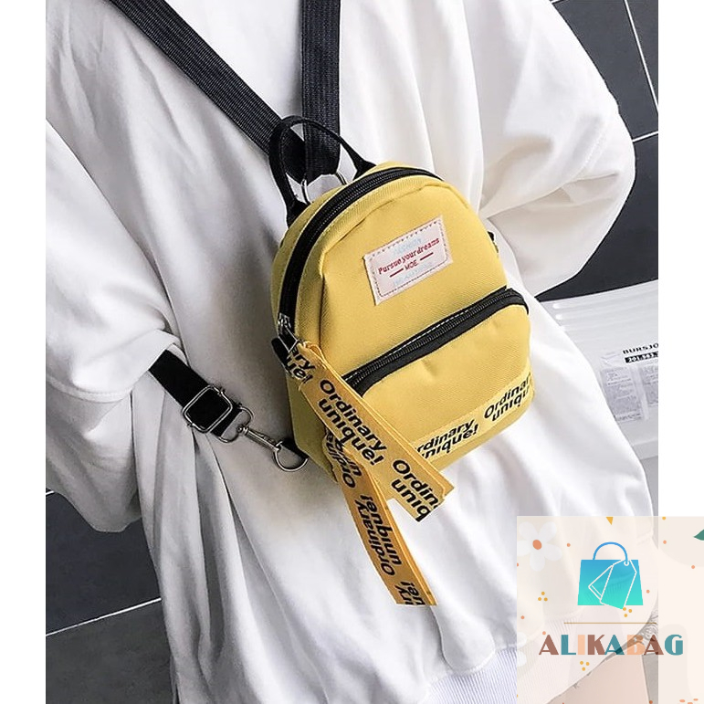 ALIKA BAG - Tas Multifungsi Selempang Dan Ransel Wanita 2In1 Fashion Korean Style