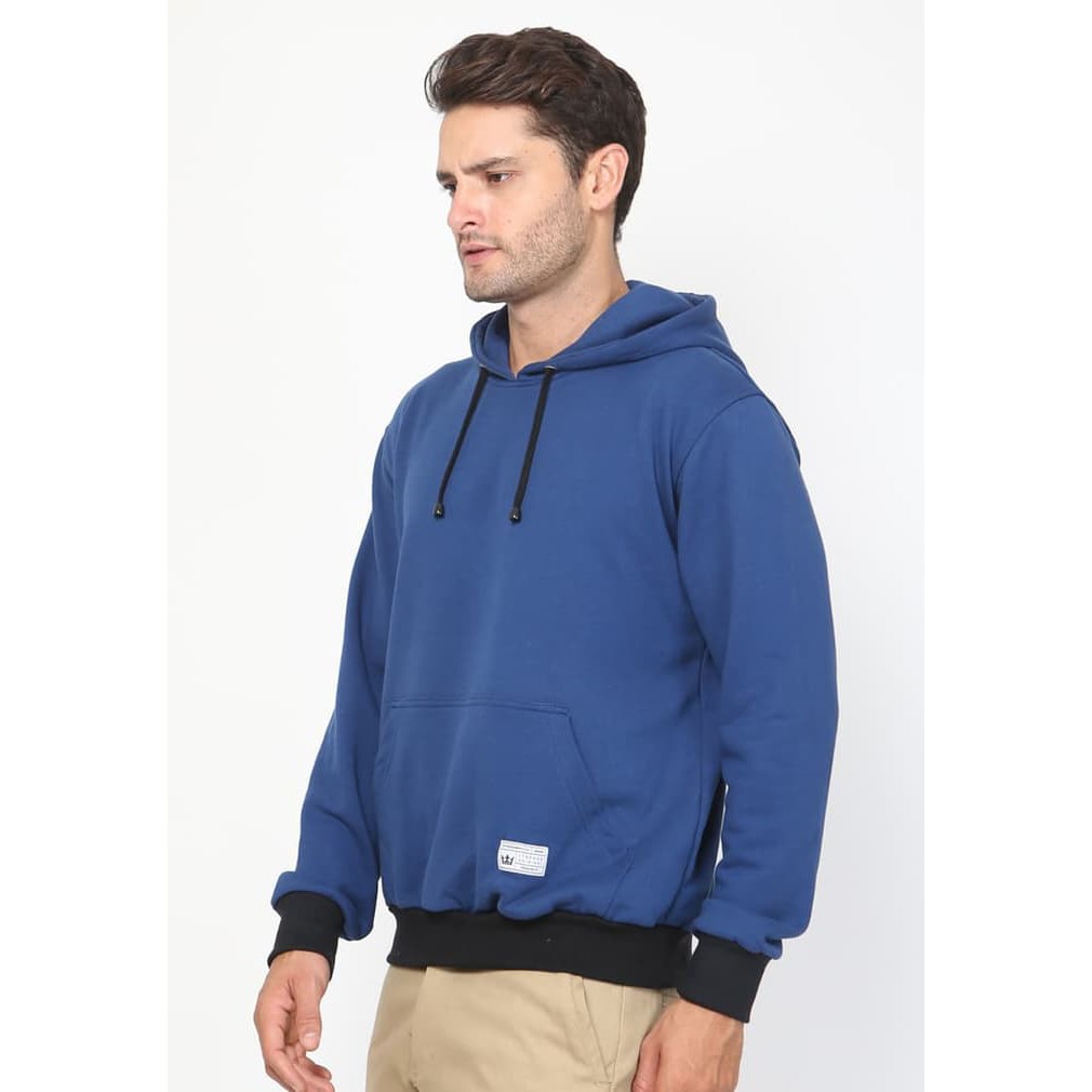 17SEVEN SWEATER HOODIE BIRUPOLOS - Biru