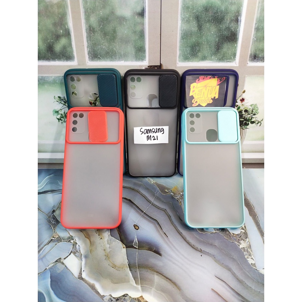 SAMSUNG M21 CASE SLIDE PROTECTION SLEDING KAMERA // CASE SLIDE SAMSUNG M21 - BENUA DUNIA