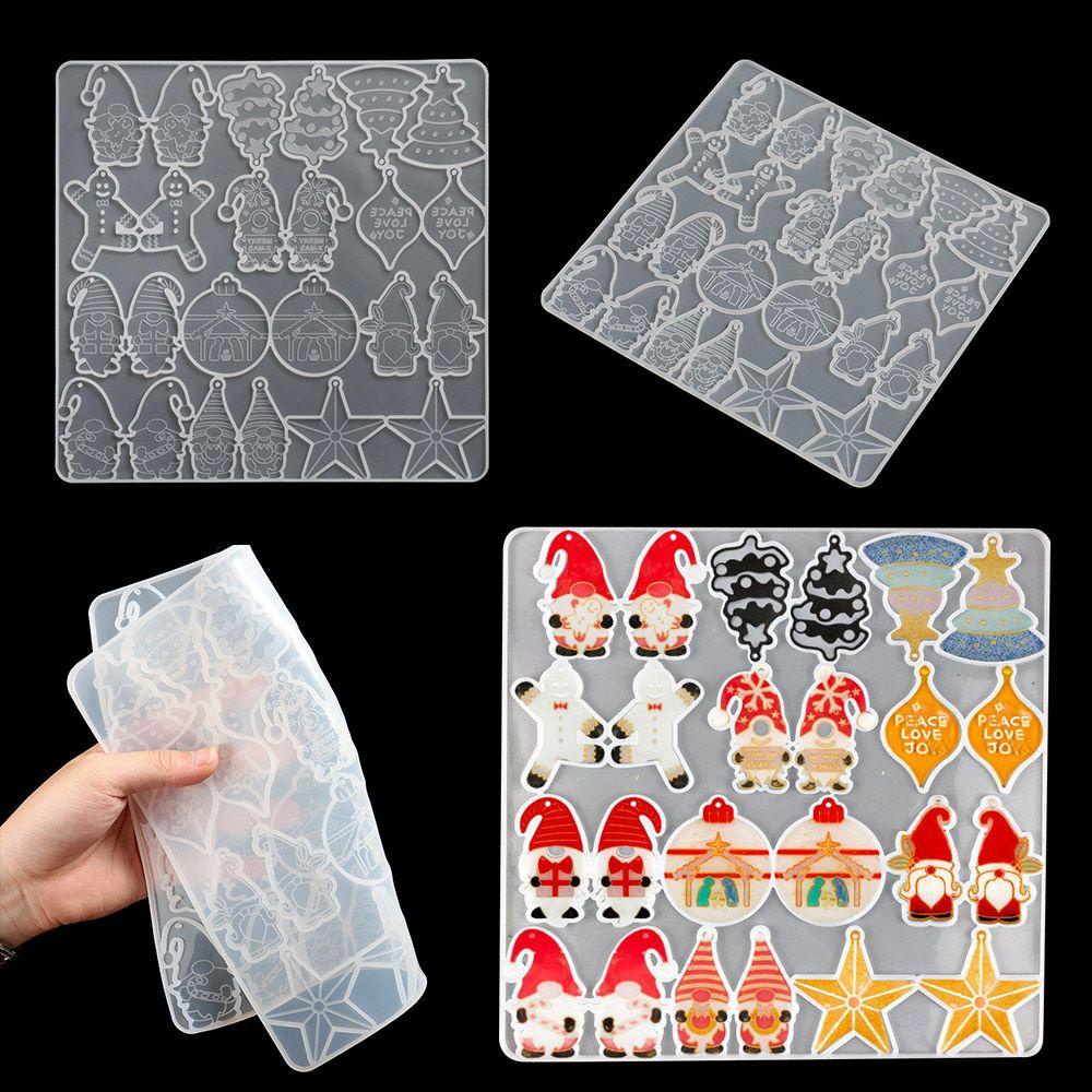 Solighter Anting Cetakan Resin Kerajinan Resin UV Epoxy Dwarf Taman Elves Silicone Mould