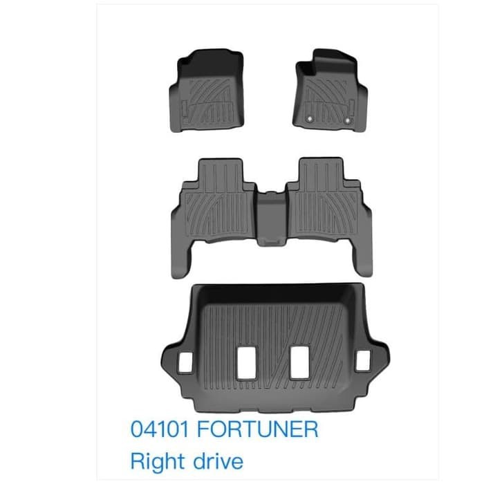 KARPET/ CARMAT 3 DIMENSI LOWIN LW04101 TOYOTA INNOVA 2016-2018 (DALAM)