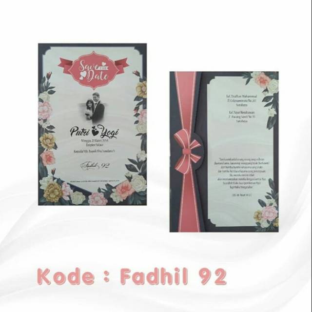 Contoh undangan pernikahan Fadhil 92