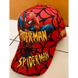 Topi Spiderman Anak/ Topi Anak/ Topi Spiderman /Topi Anak Motif Spiderman/ Topi Anak Spiderman Best 