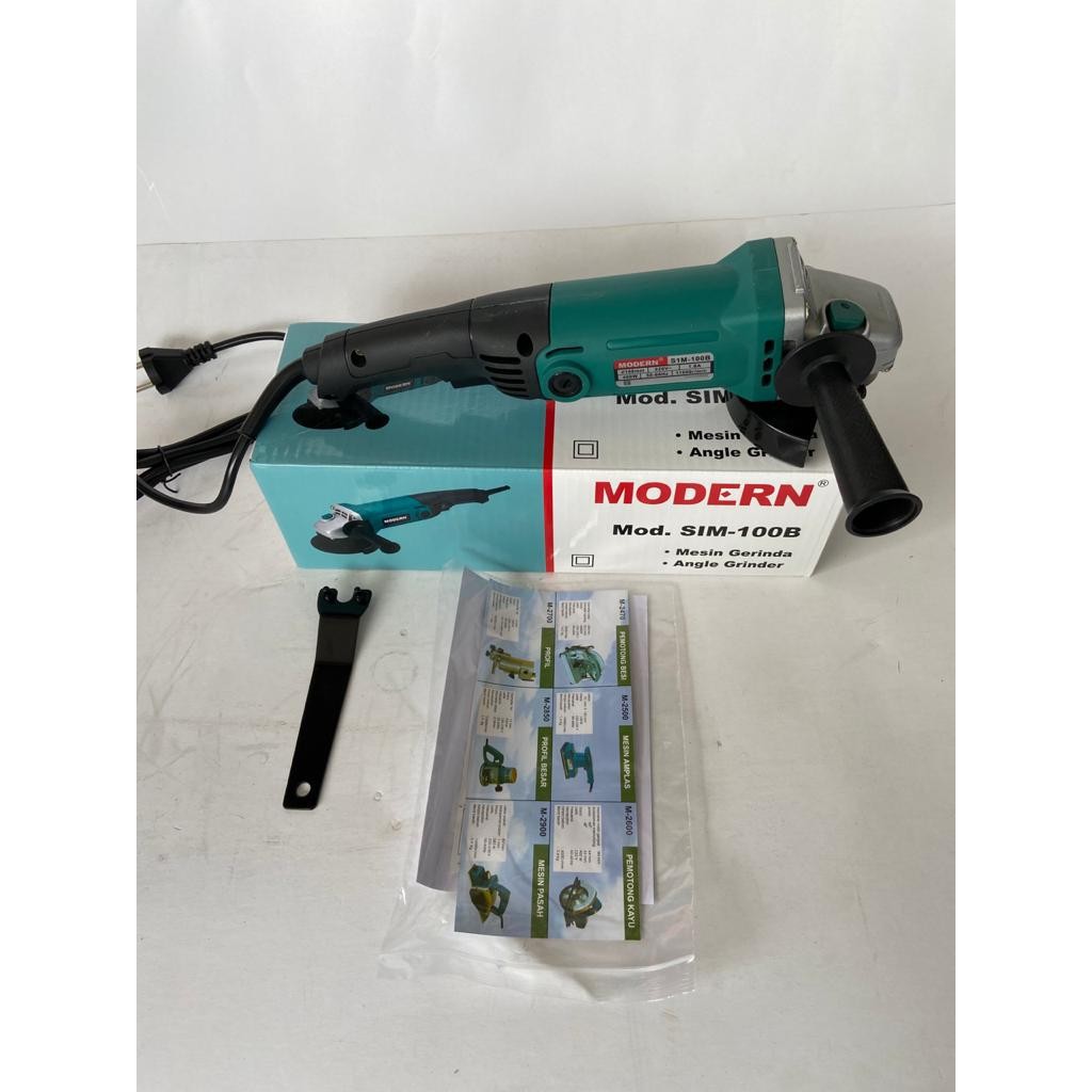 Mesin Gerinda Tangan Sim-100B Modern 4" Sim 100B Mesin Gurinda Grinda Tangan Makassar Murah