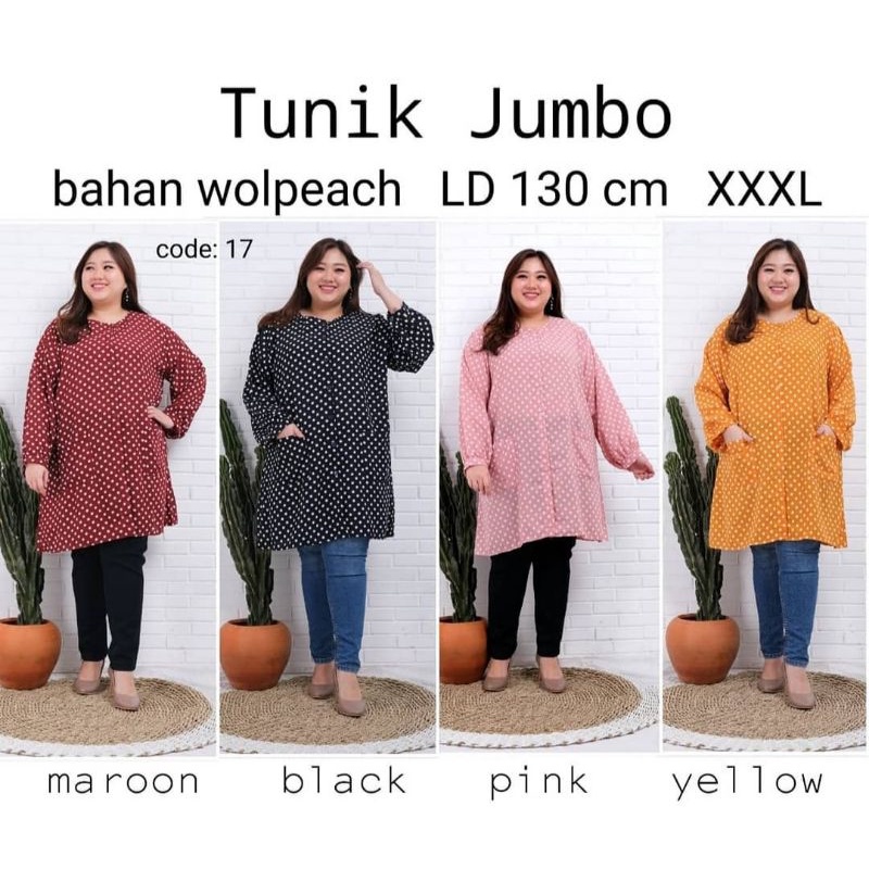 tunik jumbo ainun Ld 130cm