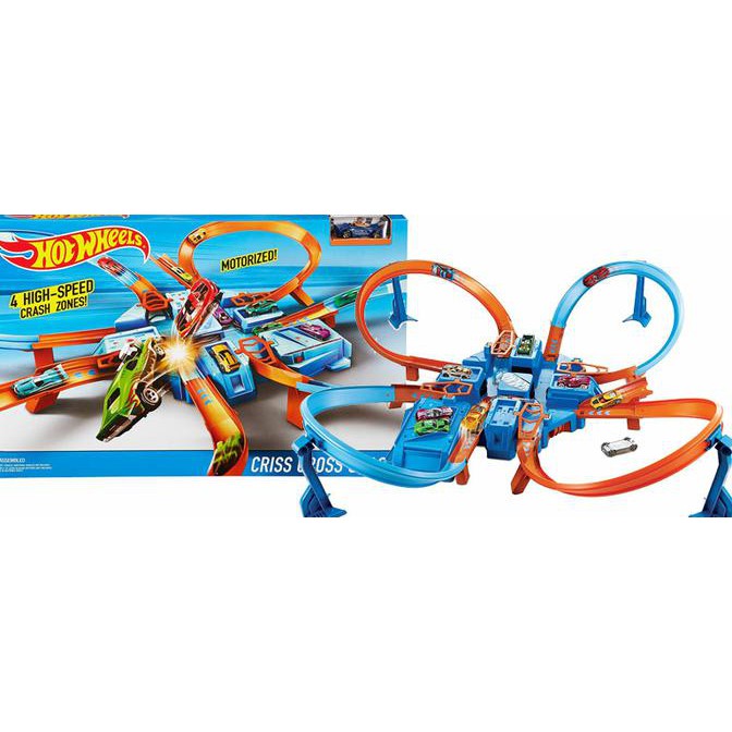 DISKON Hot Wheels Criss Cross Crash trackset Terlaris