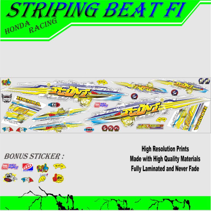 STRIPING MOTOR BEAT FI VARIASI THAILOOK