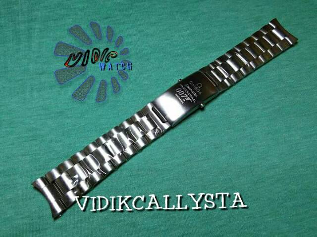 STRAP OMEGA SEAMASTER 22 STAINLESS SOLID / TALI RANTAI OMEGA SEAMASTER 22MM 2,2 CM SILVER