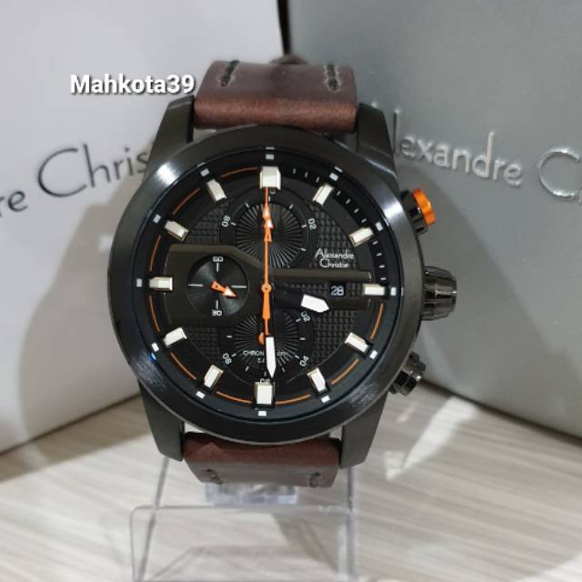 Jam tangan pria Alexandre Christie AC 6270MC/AC6562MC Black Brown