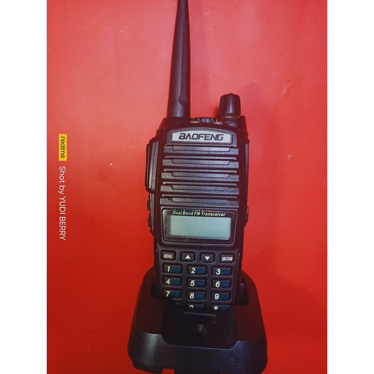 Jual Ht Baofeng Uv 82 Lumayan Mulus Frekuensi Dual Band Uhf Dan Vhf Dual Ptt Senter Besar Normal 7682