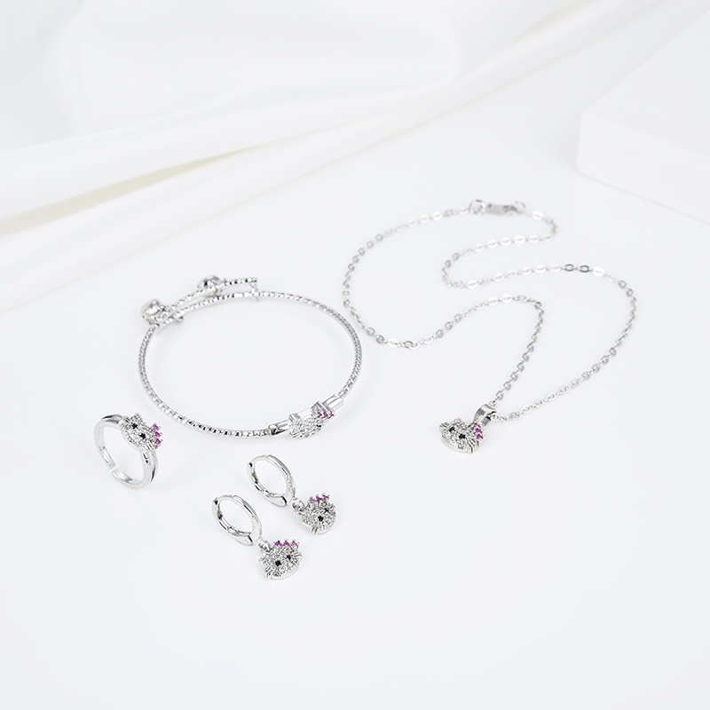 Set Perhiasan Titanium Anak Wanita Anti Lapis Emas Karat Isi Love Silver Dan Tidak Luntur Perak Perempuan Murah Asli Murah Silver Antikarat Lapis Kalung Dan Anting Terbaru Gelang Dan Cincin 24k 25