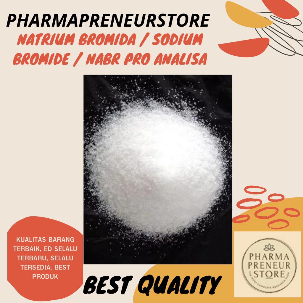 SODIUM BROMIDE / NATRIUM BROMIDA PRO ANALISA 50 DAN 100 GRAM MERCK BEST QUALITY