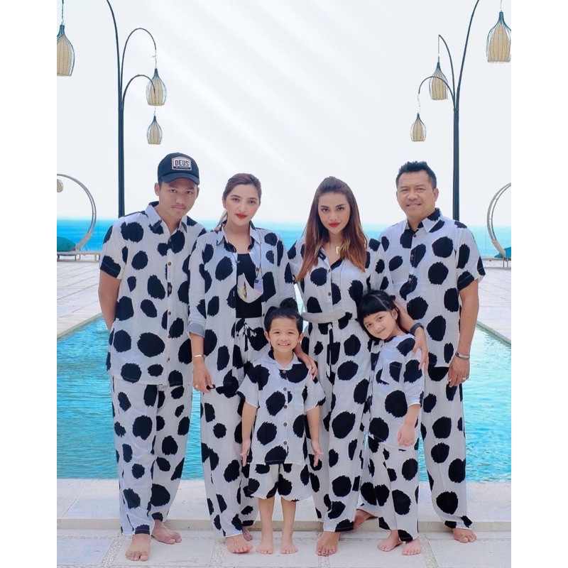 stelan Rayon premium Anang Ashanty Kemeja bisa couple family / piyama pajamas pasangan keluarga