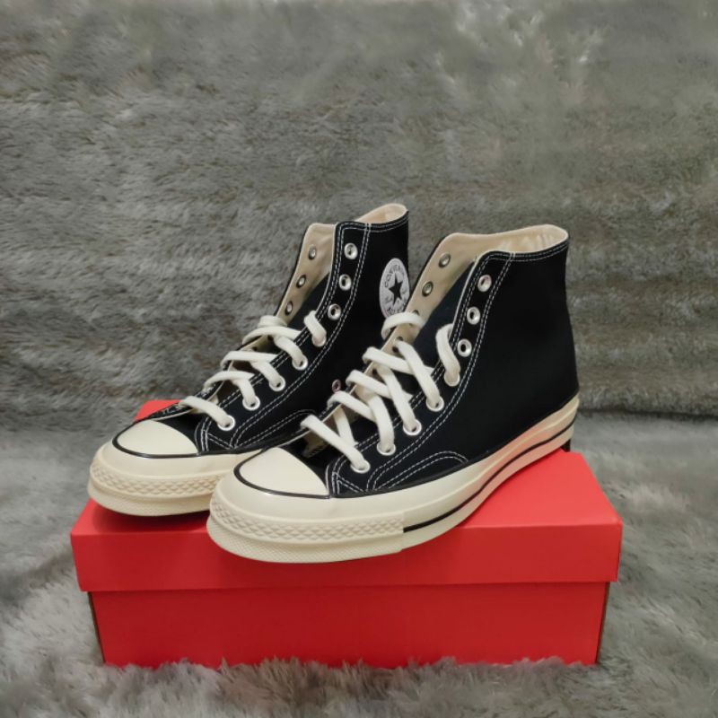 CONVERSE 70S HIGH BLACK WHITE (ORIGINAL RESMI MAP)