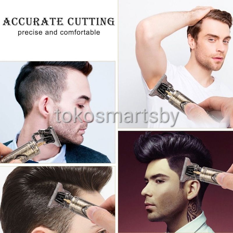 Alat Cukur Potong  Elektrik Rambut Kumis Jenggot / Hair Trimmer Detailer Cordless / Mesin Cukur