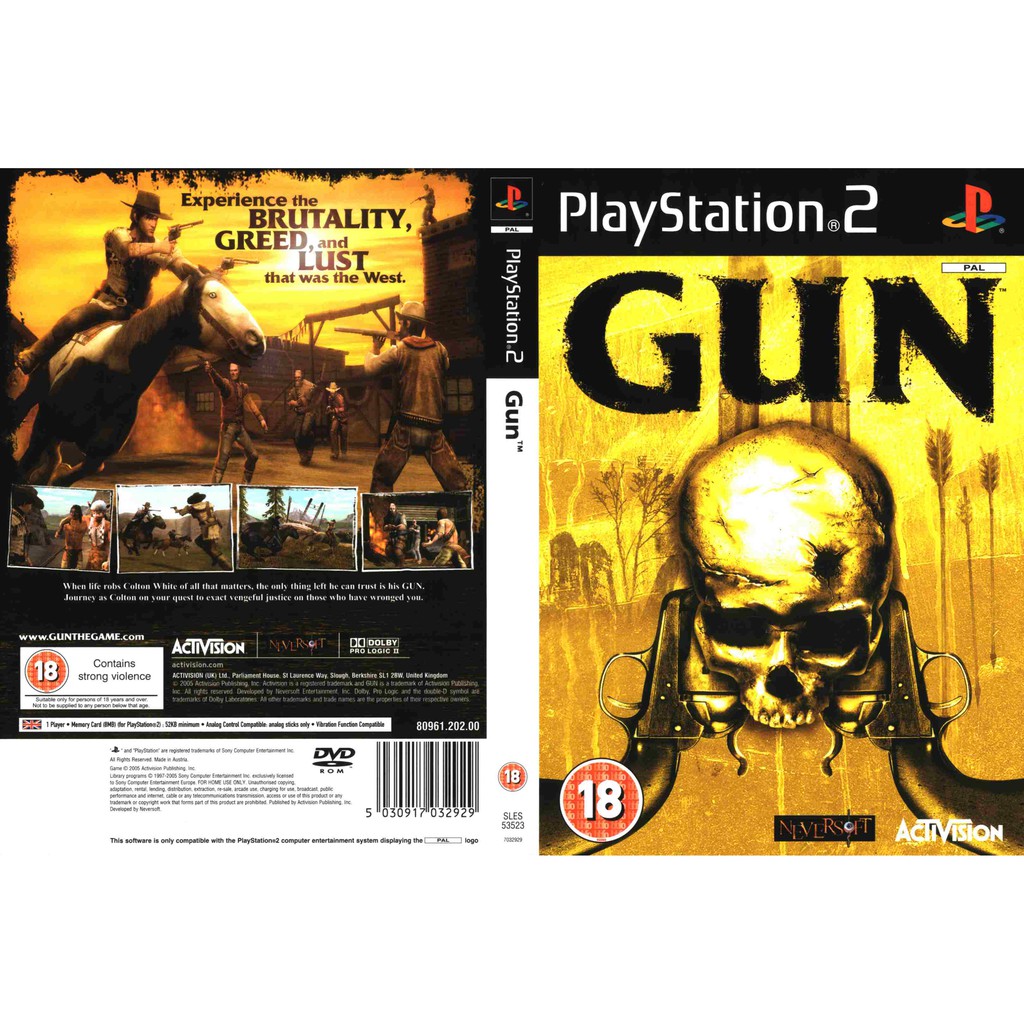 Kaset Ps2 GUN ( Plasytation 2 )