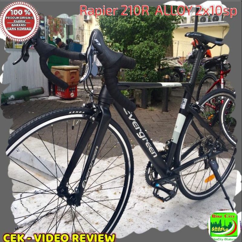 [EKA JAAYA SEPEDA] sepeda balap rb evergreen rapier 210R AL.2x10sp Dikirim Rakit StelJadi