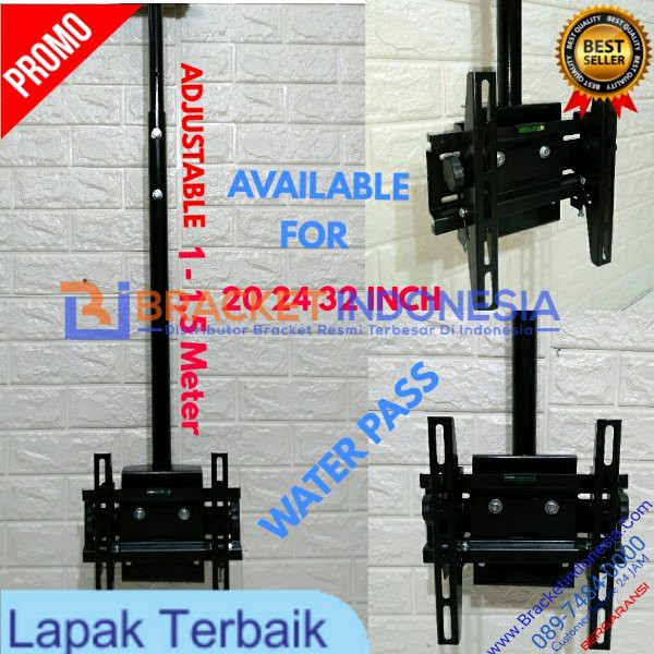 Breket TV Bracket TV Braket Brecket Gantung Ceiling plafon TV LED LCD