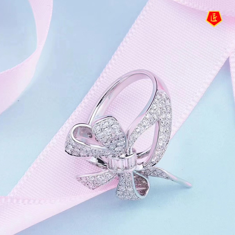 [Ready Stock]S925 Silver Fashion Luxury Butterfly Ring Female