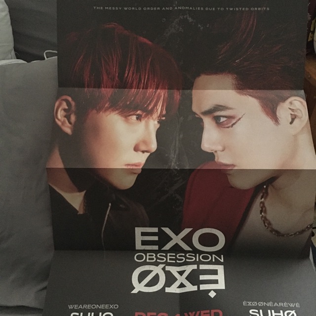 Folded Poster Obsession Suho Obsession version