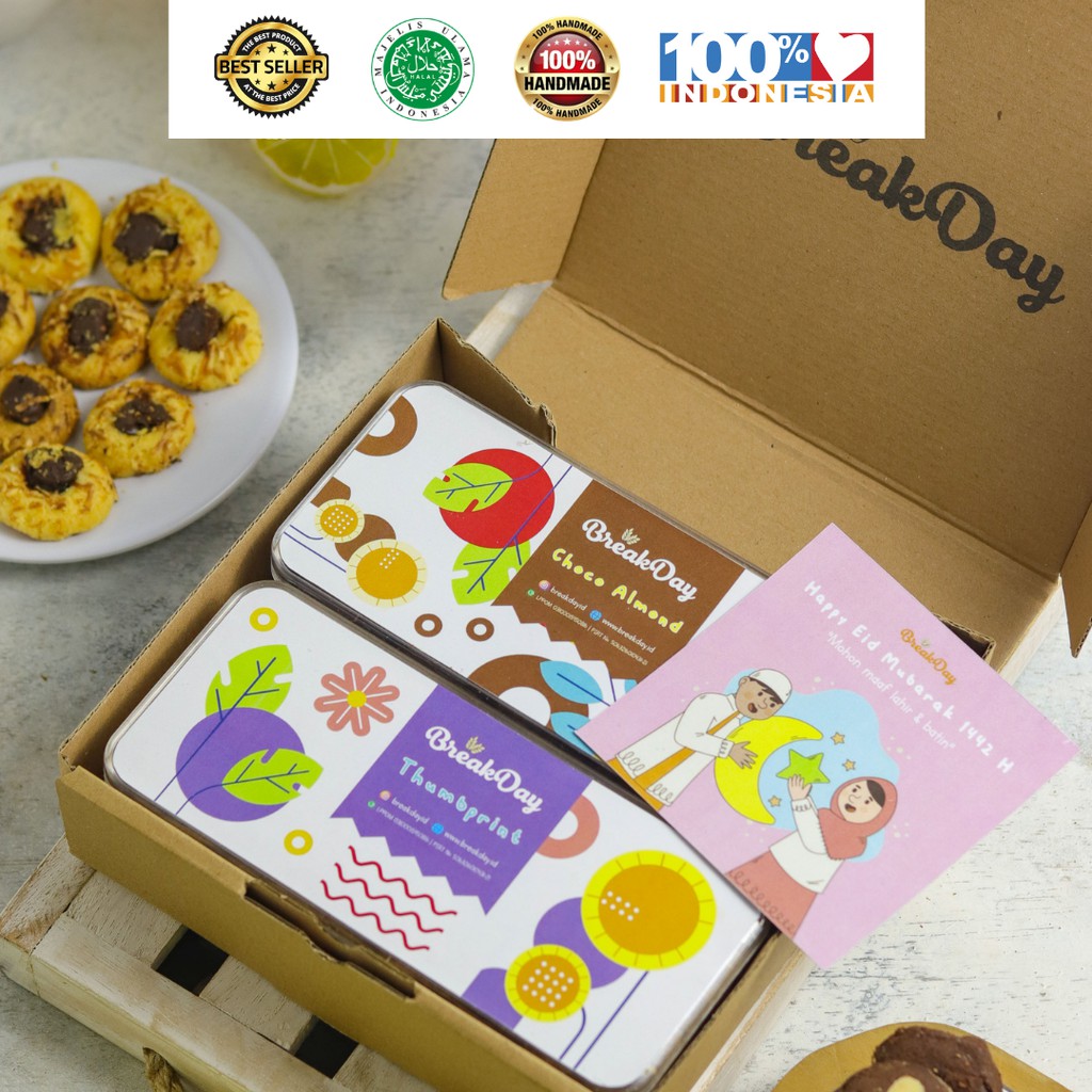 

Kue Kering Putri Salju Box Hampers Breakday (isi 2 varian)