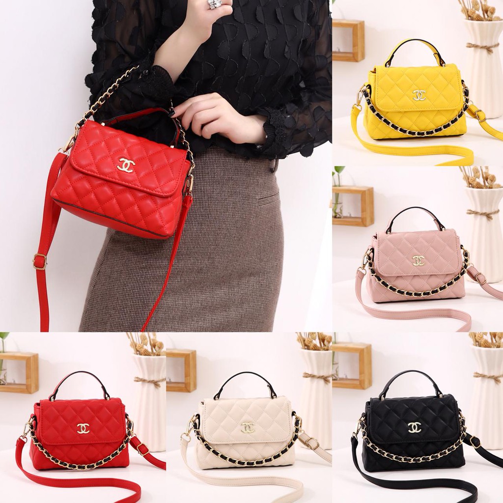 TAS Chanel Top Handle 502 VIC TAS IMPORT TAS CHANEL WANITA TAS SELEMPANG