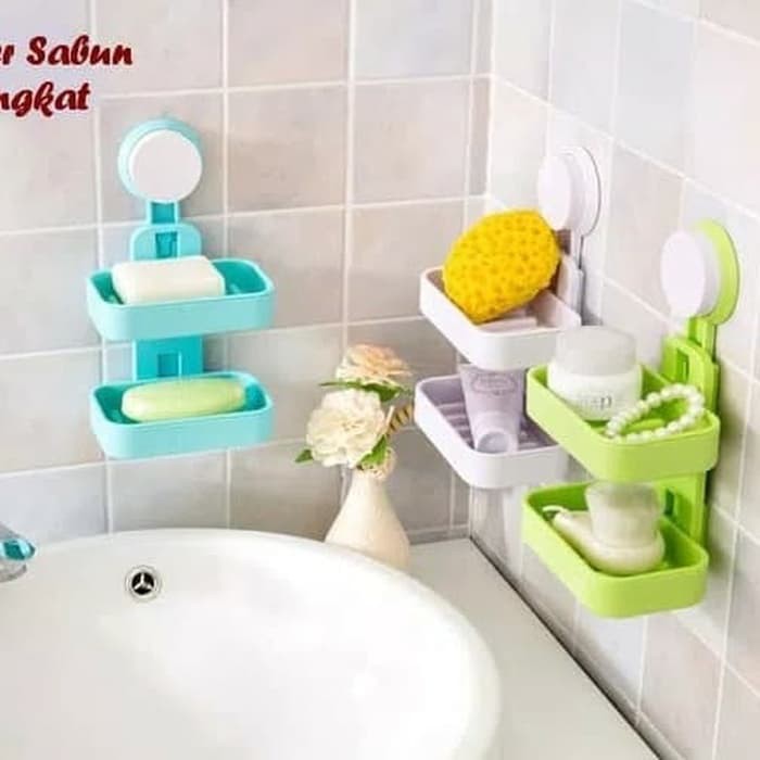 Tempat Sabun 2 Tingkat double Layer soap Sabun / tempat sabun