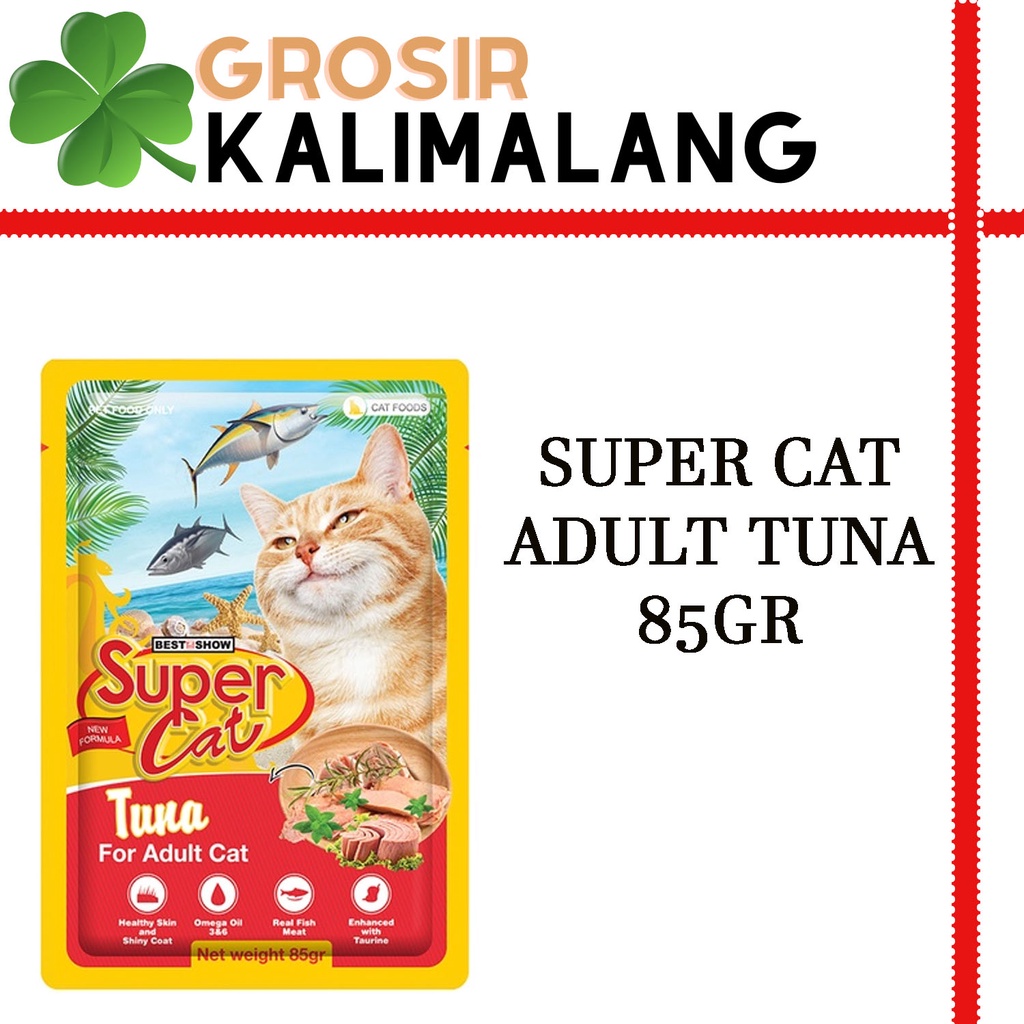 Super Cat Pouch Adult Tuna 85gr