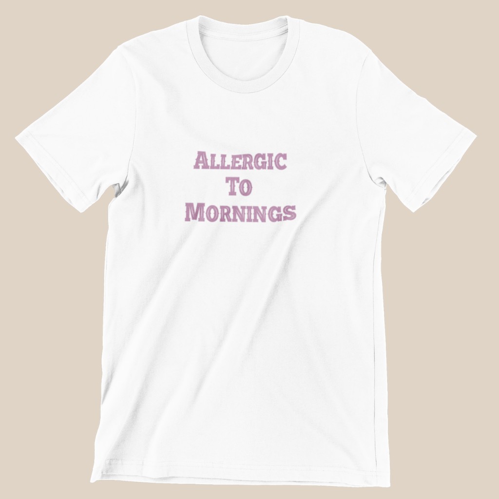 Allergic / Kaos Feminist / Kaos Cewek / Cotton Combed 30s / Tumblr Tee / Kaos Wanita / feminisme