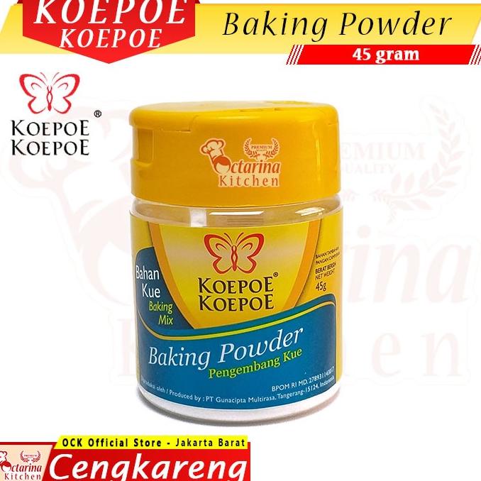 

Koepoe Koepoe BAKING POWDER 45 gr - Kupu kupu Pengembang Kue - HALAL BOOM SALE Kode 921