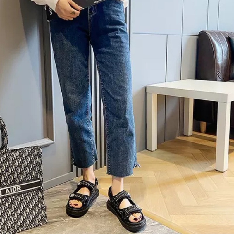 [✅BISA COD] Sandal Wanita Import Cmesh Tali Belakang VIRAL 212121