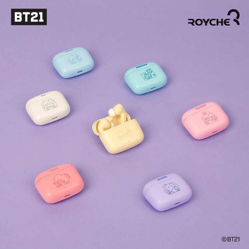 OFFICIAL BT21 JELLY CANDY WIRELESS EARPHONE