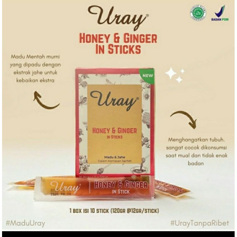 

Uray Honey and Ginger Stick (1pcs/10s)