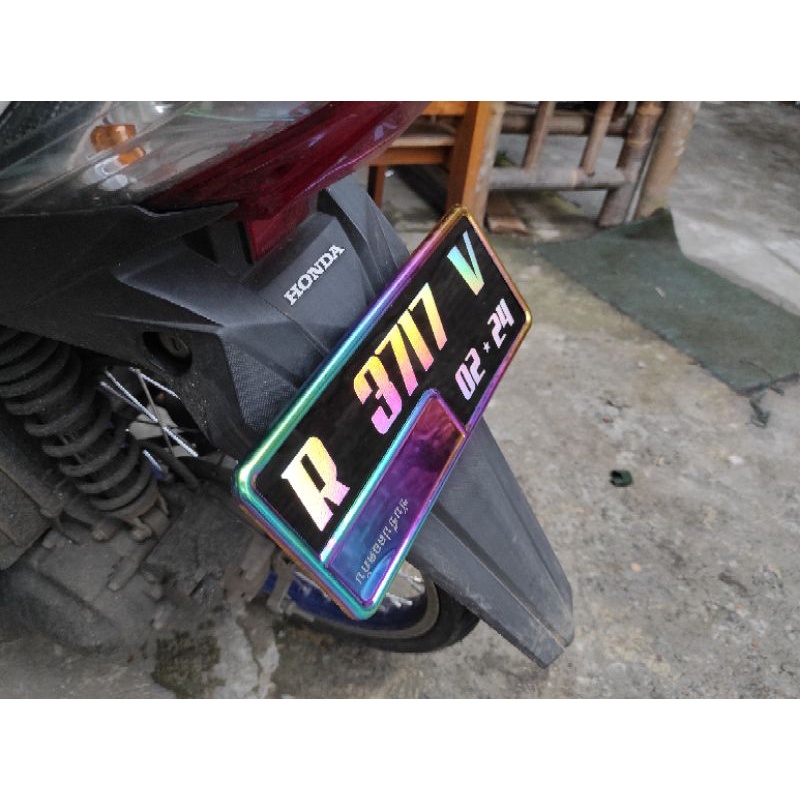 Plat nomor hologram super keren 1 ( satuan )