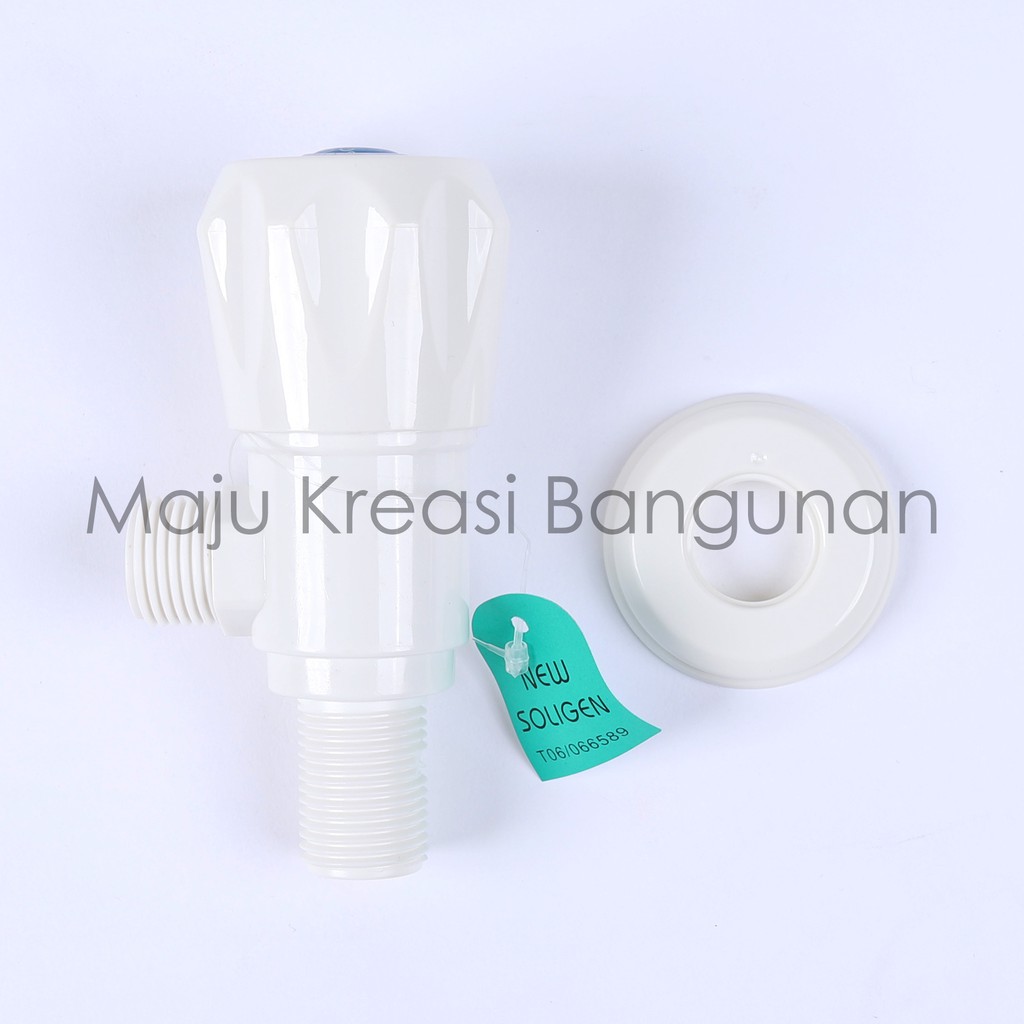 Stop Kran Kloset 1 Cabang Single PVC Jet Shower New Soligen Keran Bidet Kamar Mandi S16