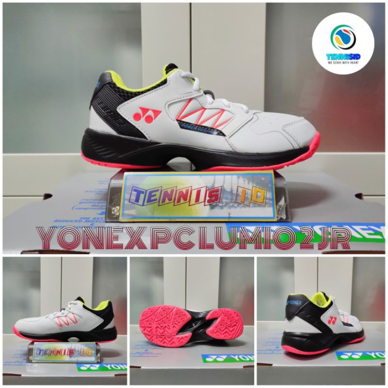Sepatu Tenis Tennis Anak YONEX POWER CUSHION LUMIO 2 - White