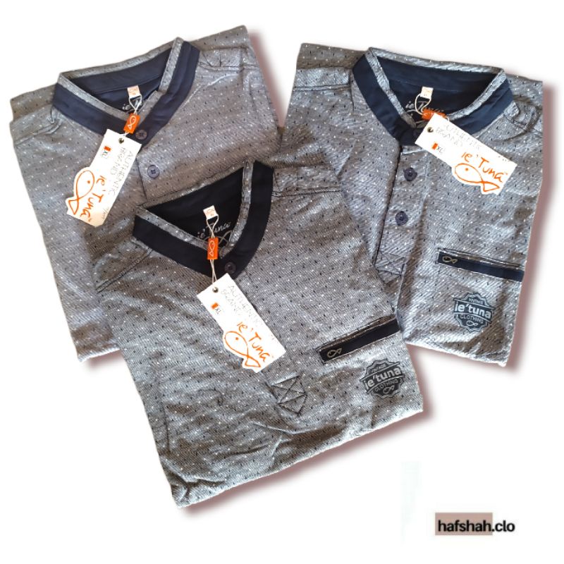 Kaos Distro Ie Tuna Kerah Sanghai [XL - XXL]