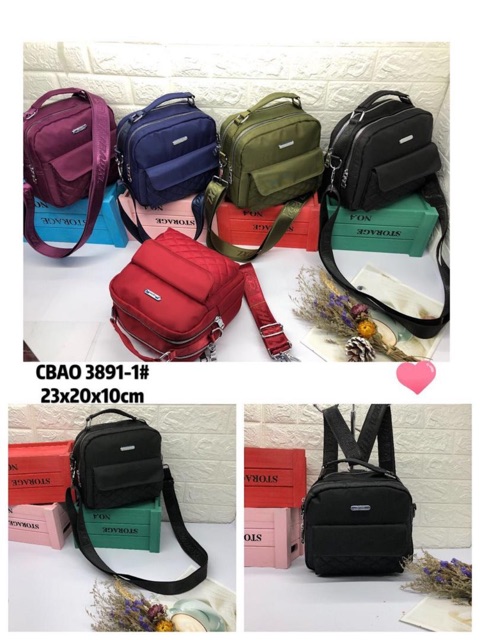 TAS WANITA IMPORT CHIBAO 3891 3 fungsi JINJING/SELEMPANG/RANSEL