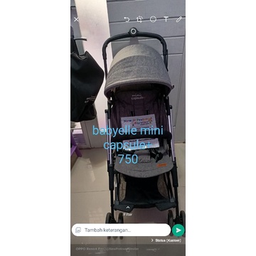 stroller babyelle mini capsule+ grey