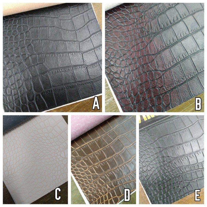Kulit Oskar Sofa / Kursi / Jok Sintetis Motif Kulit Buaya - Cardillac ~ yst493