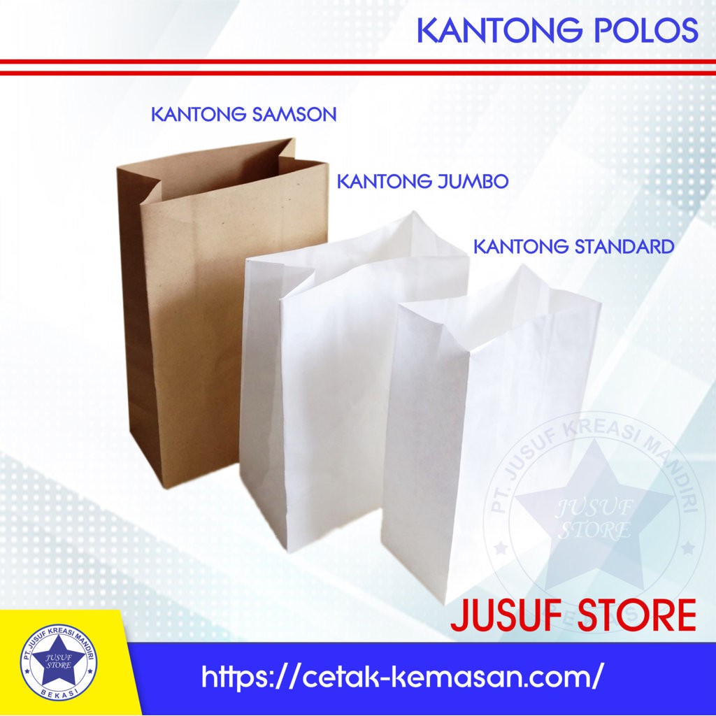 

iDk90 Kantong paperbag Lipat Dalam foodgrade isi 100 pcs