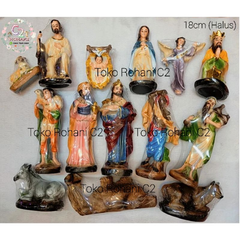 Patung Natal 18cm Halus - Patung Natal - Patung Natal