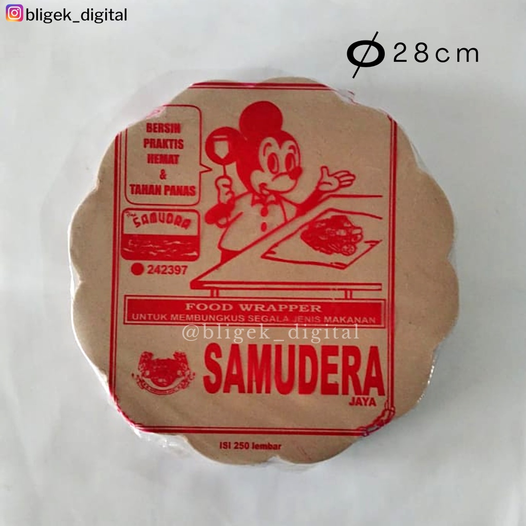 Kertas Nasi / Kertas pembungkus nasi Bulat