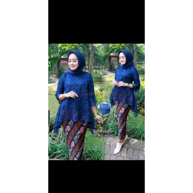 Stelan kebaya brokat jannah