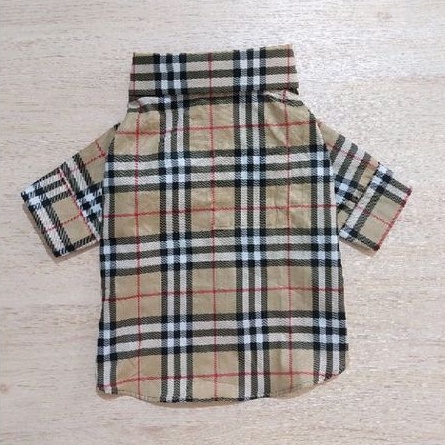 Baju Anjing - Burberry Shirt