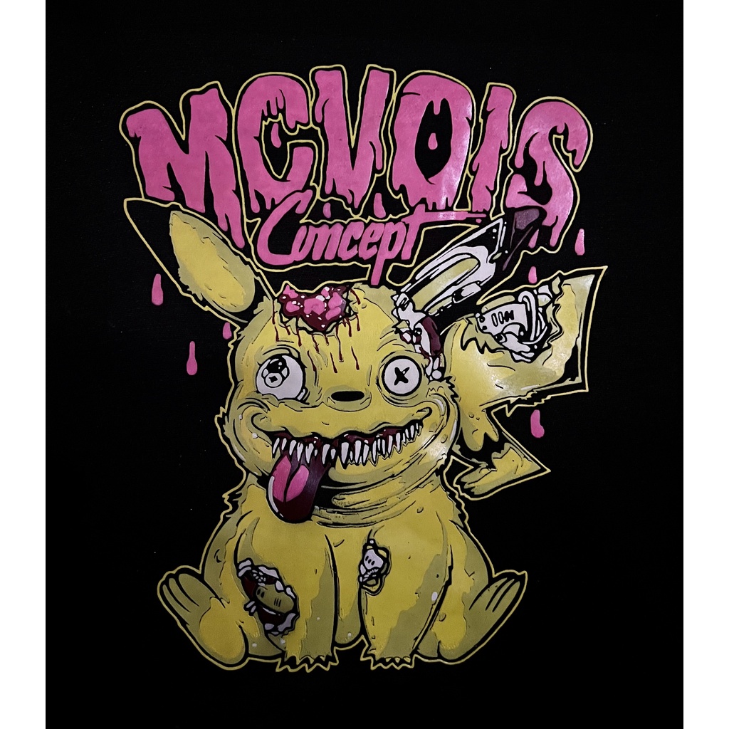 Mcvois Sweater Crewneck Pria Wanita Zombie Pikacu