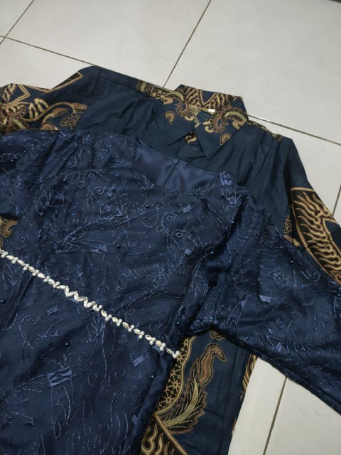 Batik Couple Kebaya Set Hanum Series Tunangan Lamaran Wisuda Kondangan Kekinian 2021