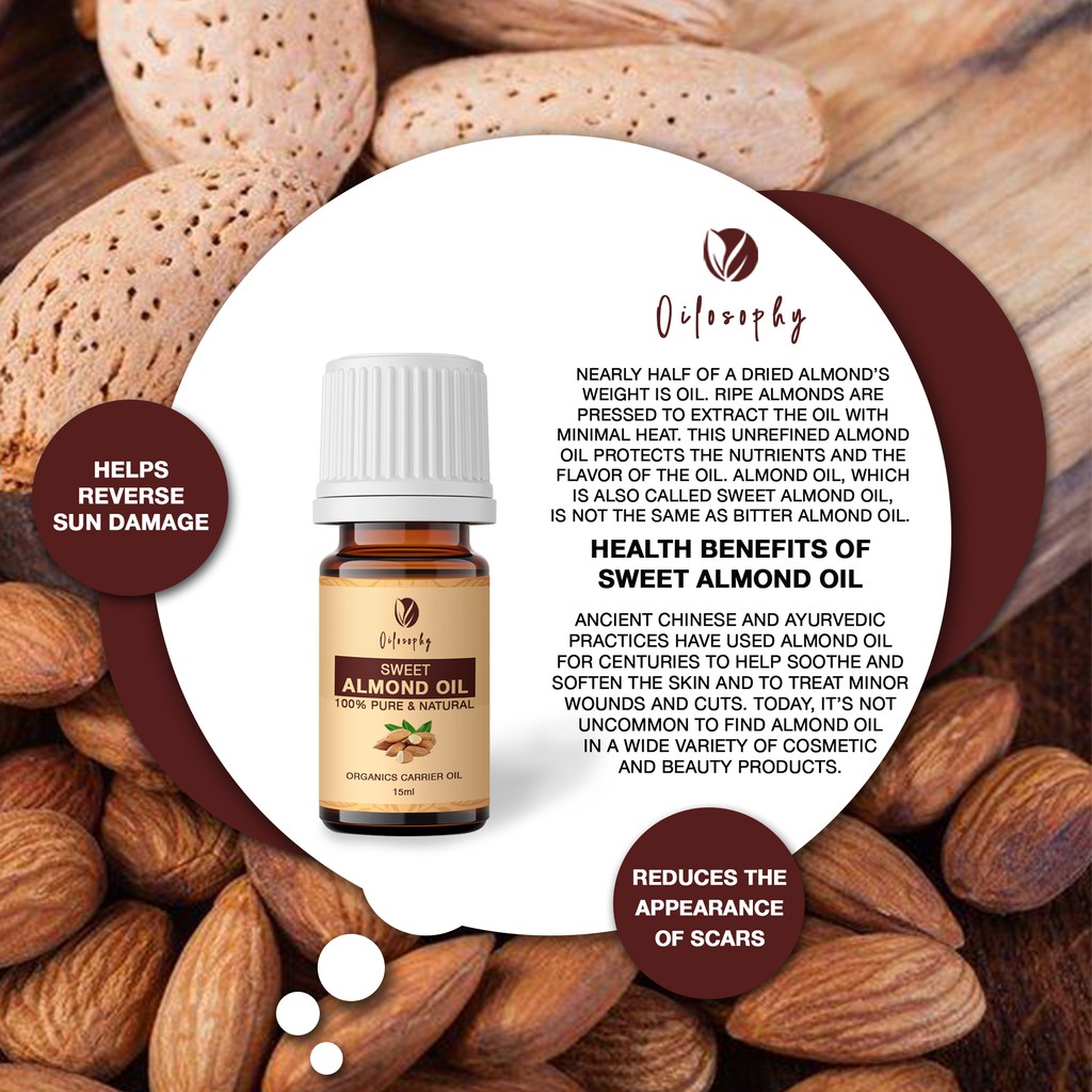 sweet almond carrier oil 5 ml | MINYAK BIJI ALMOND